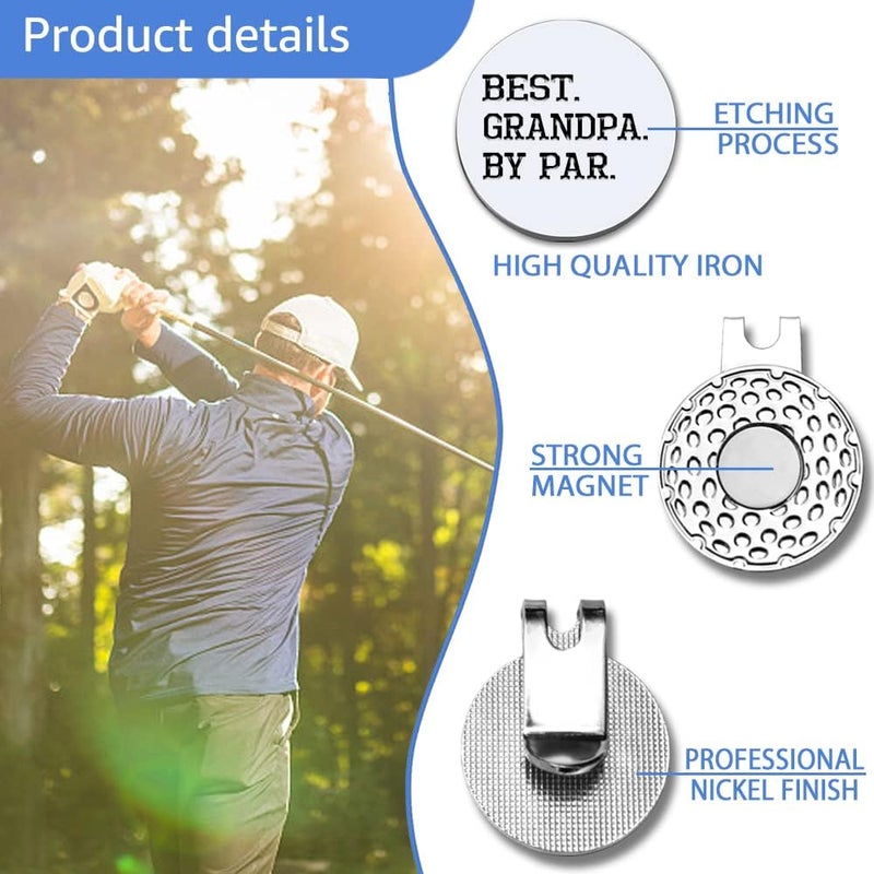 GEYGIE Men Golf Ball Marker with Magnetic Hat Clip, Funny Golf Accessories Gifts for Men, Novelty Birthday Gifts for Male Golfer Fan - Image 3